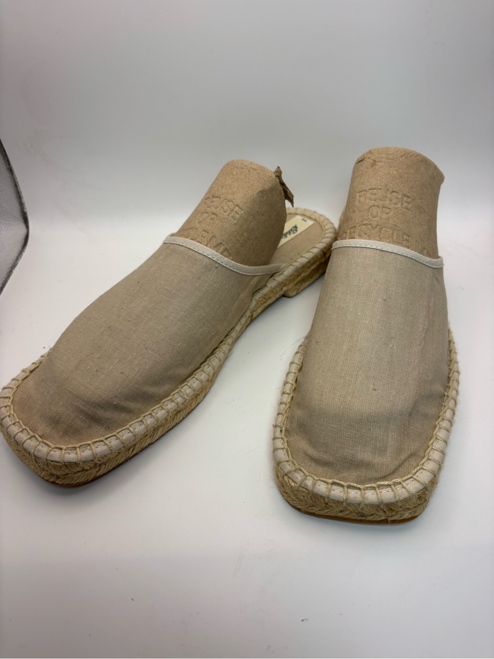 Eddie Bauer Beige Jute Flats Espadrille Slip On Shoes Women Size 9
